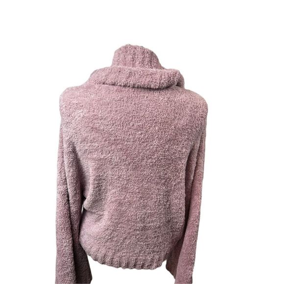 Express fuzzy rose pink sweater - loose cowl turtleneck size medium- super soft! - Picture 2 of 9